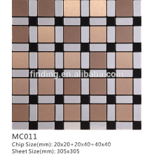 tightly spaced ACP self- adhesive decorative mosaic tile